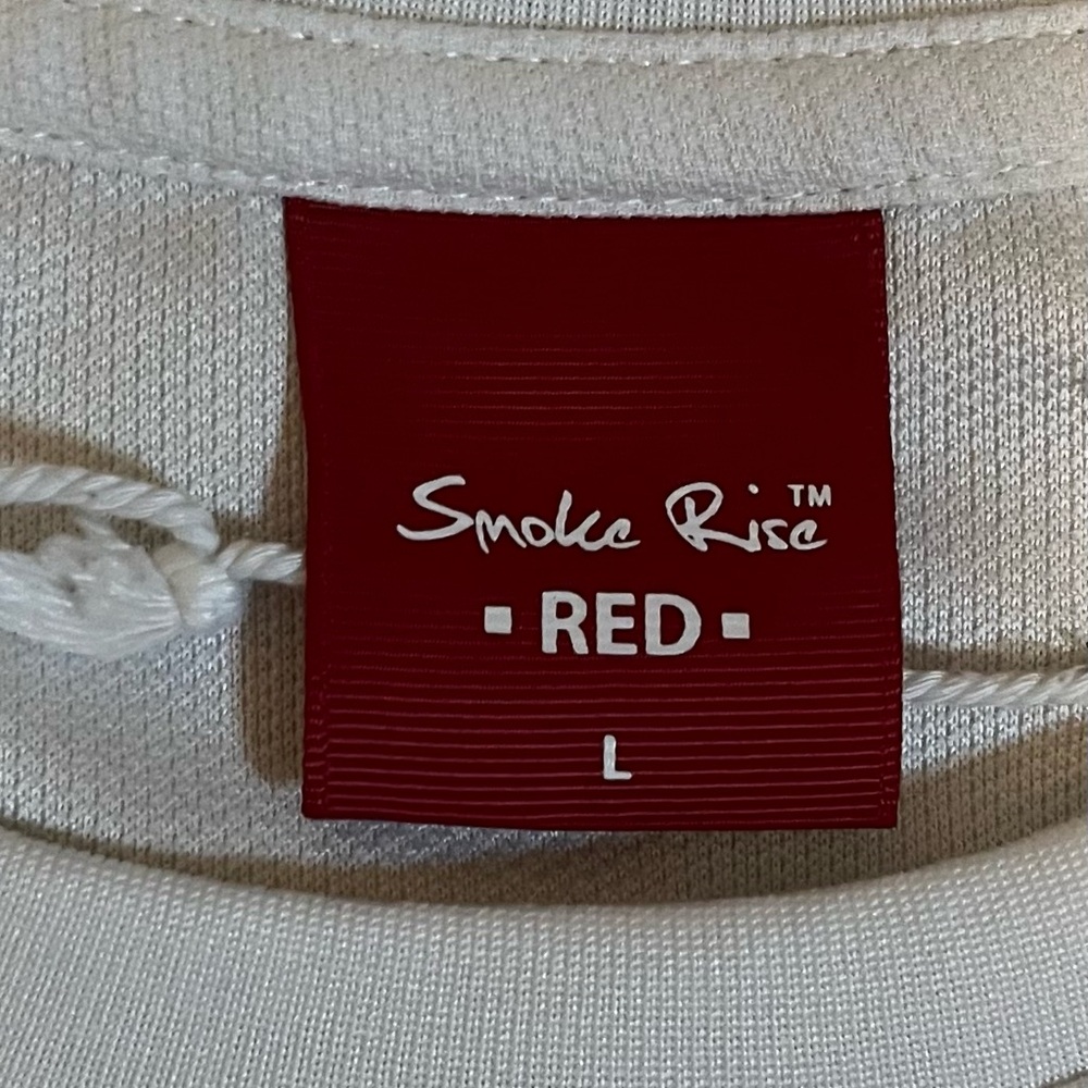 Smoke Rise Women's White Graphic Crop Top size L - Picture 9 of 12